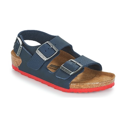 Chaussures Garçon Sandales et Nu-pieds Birkenstock MILANO Bleu / Rouge
