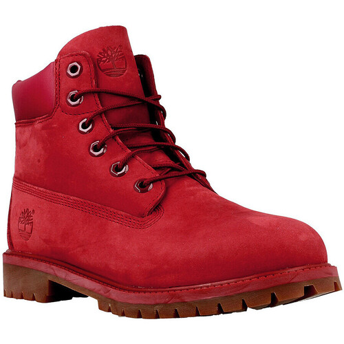 Chaussures Garçon Bottes 2-Strap Timberland 6 Inch Premium Waterproof Junior Rouge