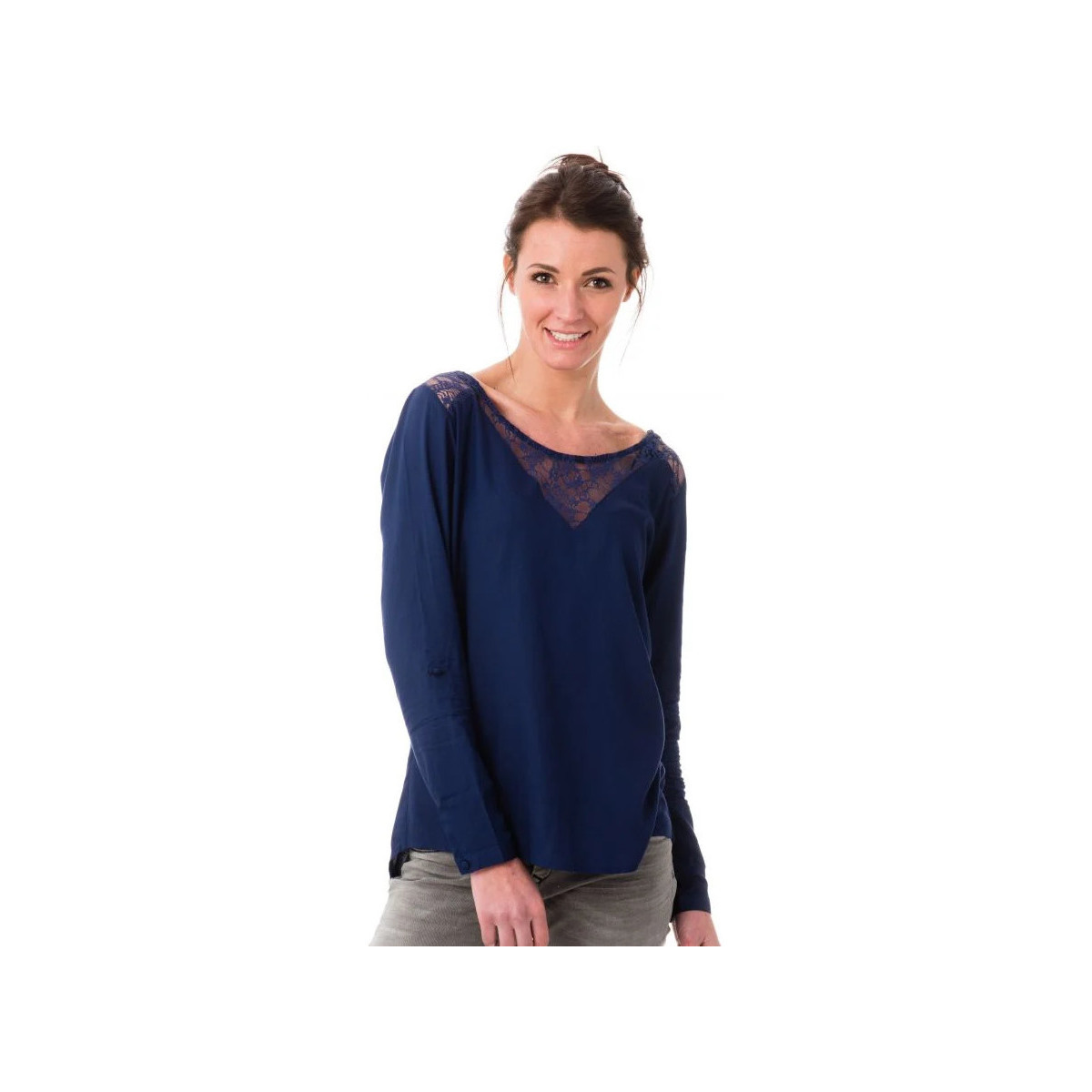 Vêtements Femme Débardeurs / T-shirts sans manche Kaporal ALBAN MARINE P17 Bleu