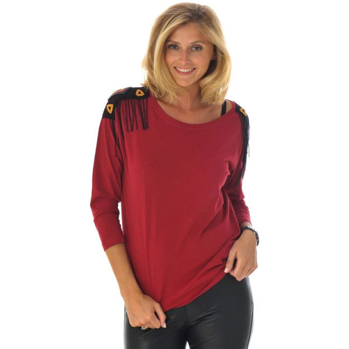 Vêtements Femme Débardeurs / T-shirts sans manche Kaporal TEEN BORDEAUX H16 Rouge