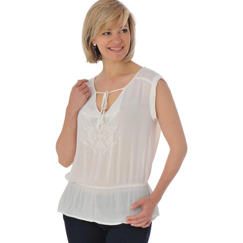 Vêtements Femme Mushroom sweatshirt with turn-up hem Kaporal NAHU OFF WHITE P16 Blanc