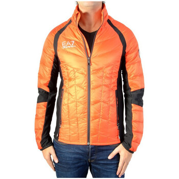 Vêtements Homme Doudounes EMPORIO VELOUR ARMANI zip-front long-sleeve short jacketni Doudoune Orange