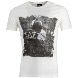 Vêtements Homme T-shirts & Polos Ea7 Emporio Armani suede Tee-shirt Blanc