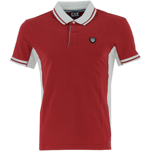 Vêtements Homme T-shirts & Polos Ea7 Emporio WAIST ARMANI Polo Rouge