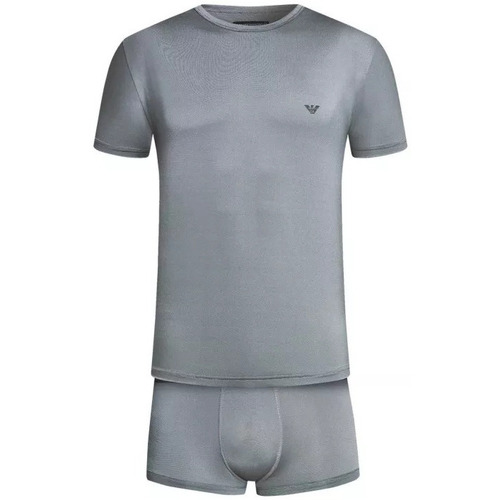 Vêtements Homme Pyjamas / Chemises de nuit Emporio Armani tailored straight-leg shortsni Pyjama Argenté