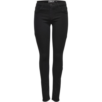 Vêtements Femme leather Jeans skinny Only 15129693 Noir