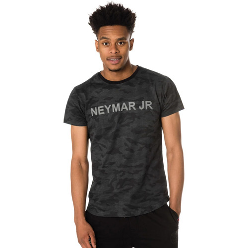 Vêtements Homme T-Diegos-B10 slogan-print T-shirt Paris Saint-germain T-SHIRT D NAHIL NOIR NEYMAR Noir