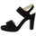 Chaussures Femme Sandales et Nu-pieds Pao Nu pieds cuir velours Noir