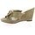 Chaussures Femme Mules Pao Nu pieds cuir velours Beige