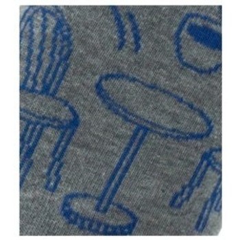 Achile Mi-chaussettes modèle Bistrot coton Gris
