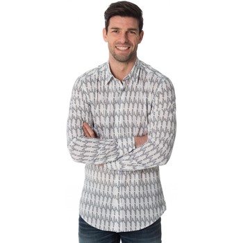 Vêtements Homme Chemises manches longues Antony Morato MMSL00425 1000 Blanc