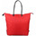 Sacs Femme Sacs porté main Duolynx Sac cabas seau toile souple pliable  L Rouge