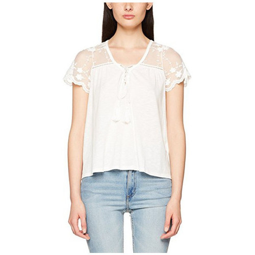 Vêtements Femme Polos manches courtes Kaporal Tee-Shirt Love Blanc Blanc
