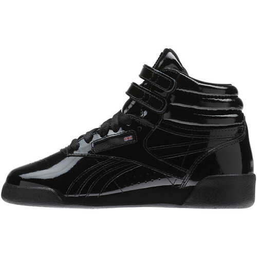 Chaussures Enfant Baskets montantes Reebok Sport Freestyle Hi Patent Leather Cadet Noir