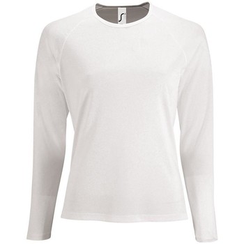 Vêtements Femme T-shirts manches longues Sols SPORT LSL WOMEN Blanc