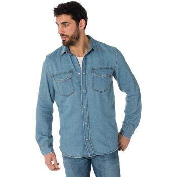 Vêtements Homme Chemises manches longues Diesel CHEMISE D ROOKE Bleu