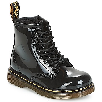 Chaussures Fille Boots Dr. Martens 1460 PATENT TODDLER Noir