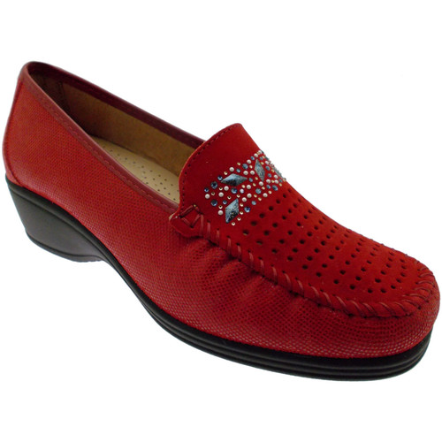 Chaussures Mocassins Calzaturificio Loren LOK3988ro Rouge