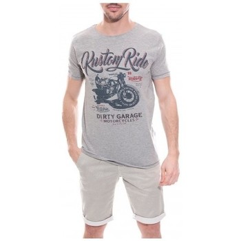 Vêtements Homme Save The Duck Ritchie T-shirt col rond NAJA Gris clair