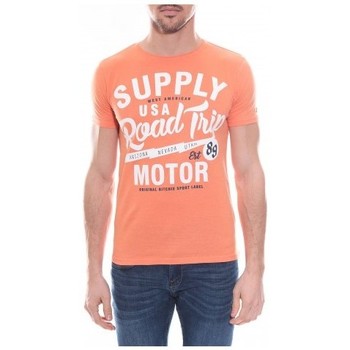 Vêtements T-shirts & navy Polos Ritchie T-shirt col rond en coton NELSON Orange
