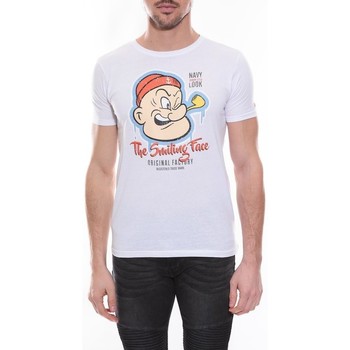 Vêtements Homme T-shirts manches courtes Ritchie T-shirt col rond en coton NOPEY Blanc
