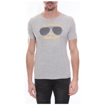 Vêtements Homme Bedrucktes T-Shirt mit hohem Baumwollanteil in eng anliegender Passform Ritchie T-shirt col rond en coton NYONS Gris