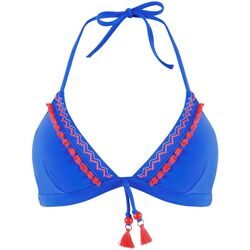 Vêtements Femme Maillots de bain 2 pièces Brigitte Bardot Haut de maillot triangle bleu roi Mambo by bleu