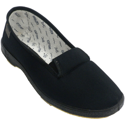 Chaussures Femme Chaussons Doctor Cutillas Venetian shoe femme élastiques sur les c Noir