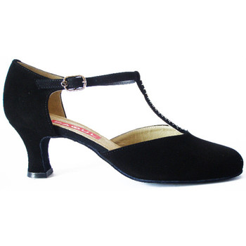 Chaussures Femme Escarpins Paoul Femme Chaussure de Danse, Daim-614T60 Noir