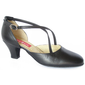 Chaussures Femme Escarpins Paoul Femme Chaussure de Danse, Cuir Douce, 17T60 Noir