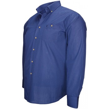 Doublissimo chemise a carreaux deville bleu Bleu