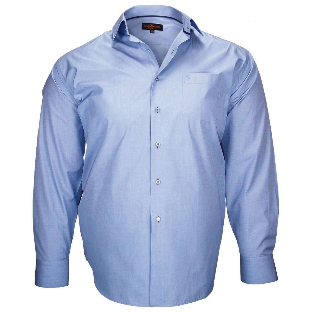 Vêtements Homme Chemises manches longues Doublissimo chemise haut de gamme london bleu Bleu