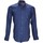 Vêtements Homme Chemises manches longues Andrew Mc Allister chemise en lin gao bleu Bleu