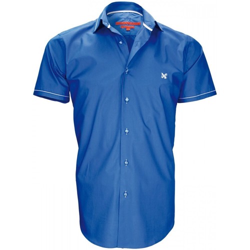 Vêtements Homme Chemises manches courtes Polo Mode Marcone Noir chemisette mode new pacifique bleu Bleu