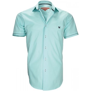 Vêtements Homme Chemises manches courtes Andrew Mc Allister chemisette mode pacific turquoise Bleu
