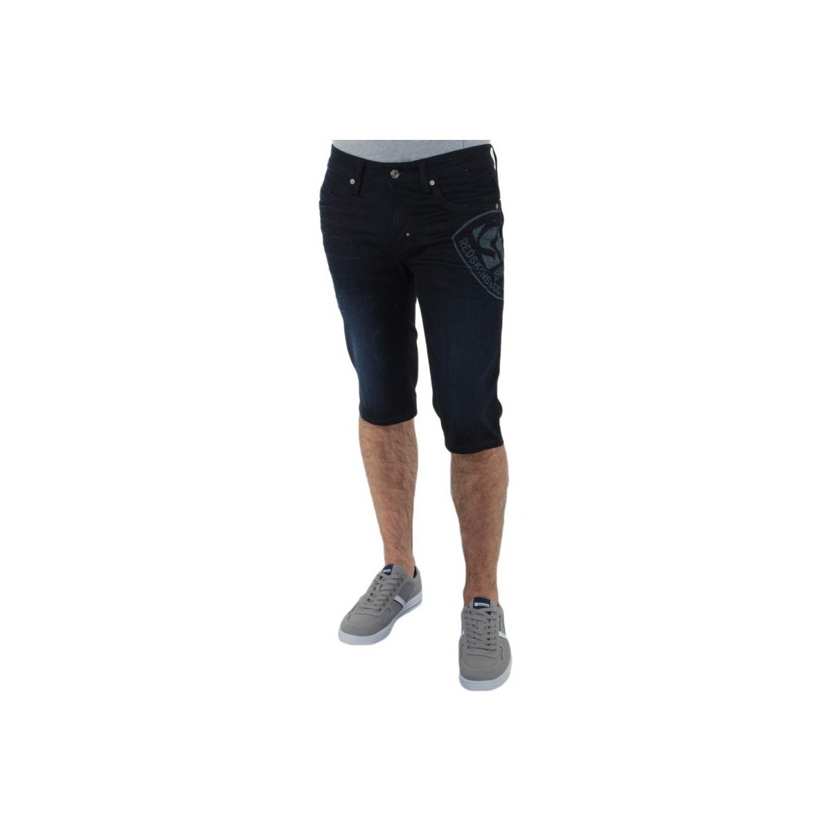 Vêtements Homme Shorts / Bermudas Redskins Bermuda jeans  Tommy Barker ref_trk36806-d Bleu