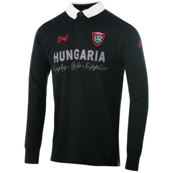 Vêtements Red Polos manches longues Hungaria Red POLO RUGBY ADULTE - RUGBY CLUB Noir
