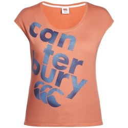Vêtements T-shirts & Polos Canterbury T-SHIRT RUGBY FEMME - LOGO TEX Rose