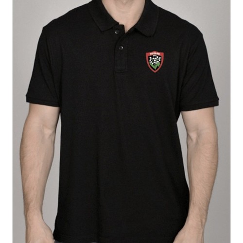 Vêtements T-shirts & Polos Rct POLO RUGBY ADULTE - RUGBY CLUB Noir