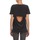 Vêtements Femme T-shirts manches courtes Calvin Klein Jeans WAGMAR SILK Noir