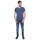 Vêtements Dolce & Gabbana slim fit shirt T-shirt col V en coton NORMAN Bleu