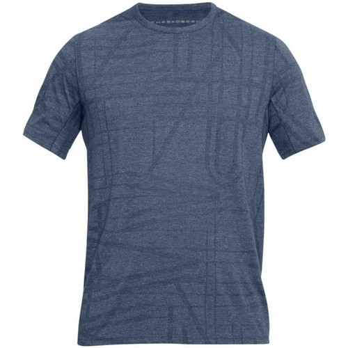 Vêtements T-shirts & Polos Under Armour T-SHIRT ENTRAINEMENT RUGBY UA Gris