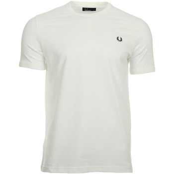 Vêtements Homme T-shirts manches courtes Fred Perry Ringer T-Shirt blanc