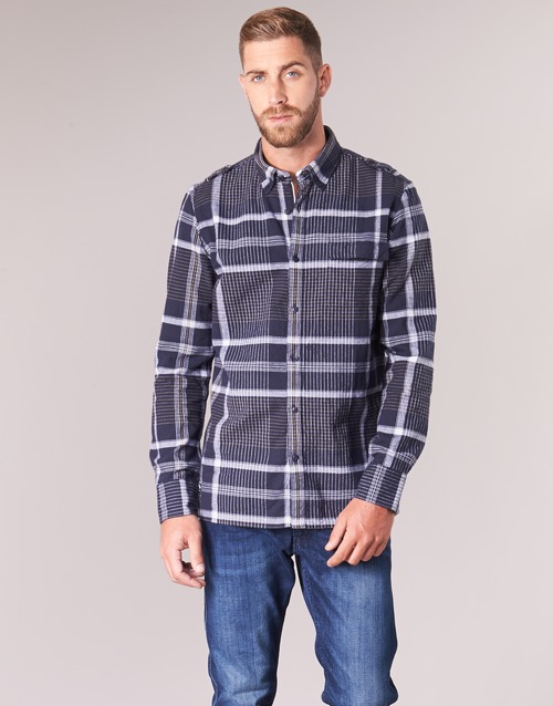 Vêtements Homme Chemises manches longues Oxbow CAMPO Marine