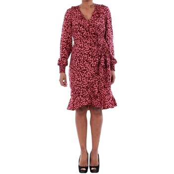 Vêtements Femme Robes Vero Moda 10198721 VMHENNA FIFI SMOCK L/S SHORT DRESS PORT ROYALE/LEISE Rose