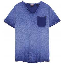 Vêtements Homme T-shirts dress manches courtes Le Temps des Cerises T-Shirt Homme Adonis Azur Bleu