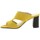 Chaussures Femme Walk & Fly Mules cuir velours Jaune