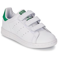 Chaussures Enfant Baskets basses adidas Hoodie Originals STAN SMITH CF C Blanc / vert