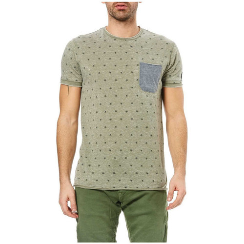 Vêtements Homme T-shirts manches courtes Le Temps des Cerises T-Shirt Homme Luke Army Vert
