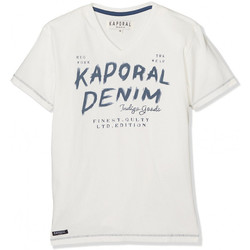 Vêtements Garçon T-shirts manches courtes Kaporal T-Shirt Garçon Moxi Blanc Blanc